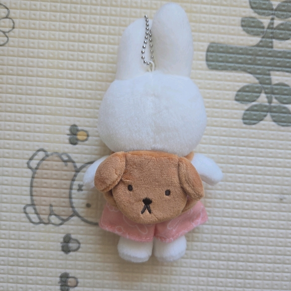 Rare Plush Miffy snuffy Mascot pink sakura backpack kawaii Gift keychain - Picture 3 of 5